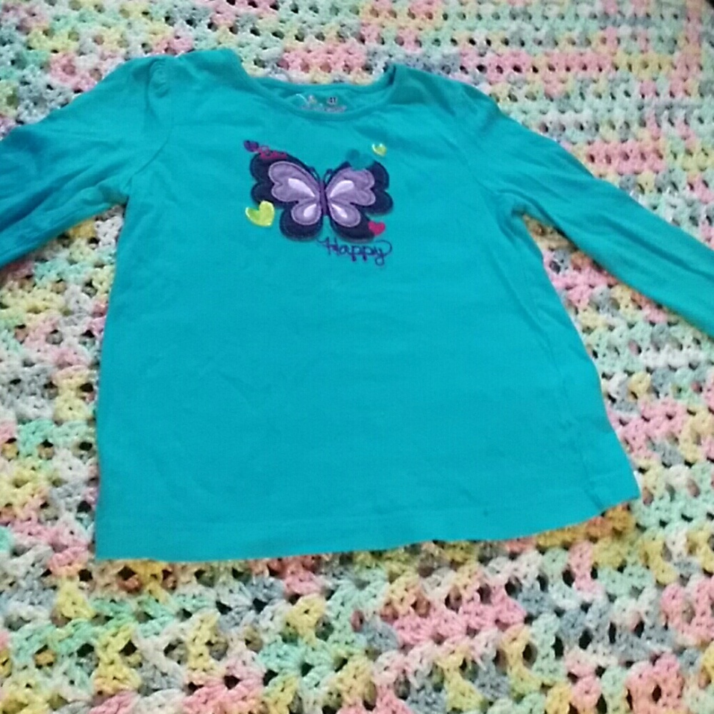 Blue long sleeve top